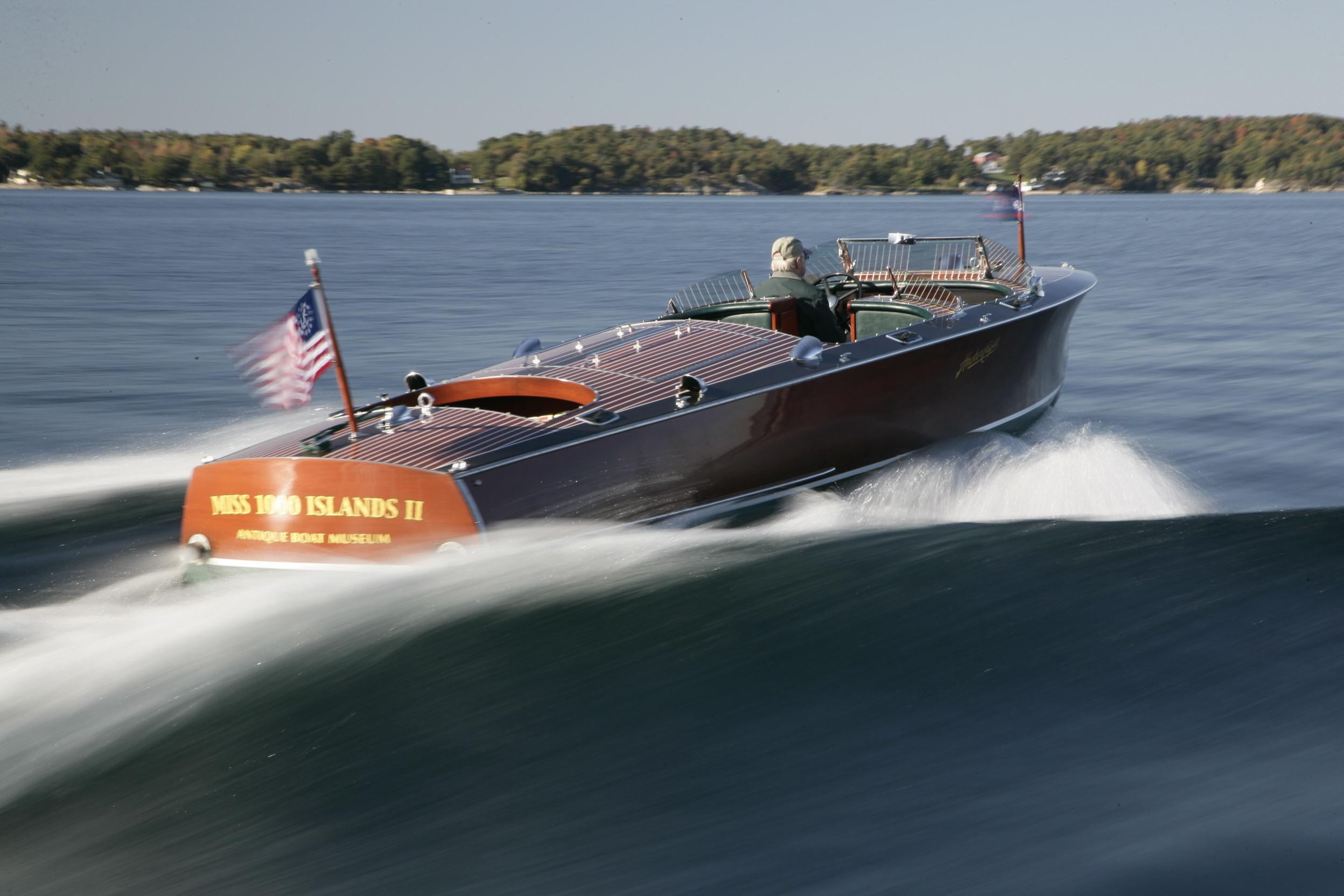 speed boat on the water